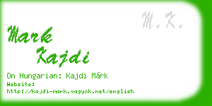 mark kajdi business card